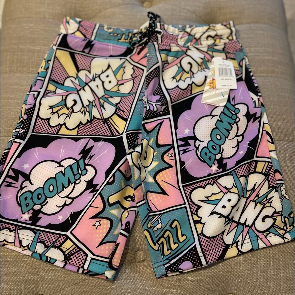 NWT. Oh Snap by the Drill Clothing Co. Men’s board shorts. Medium
